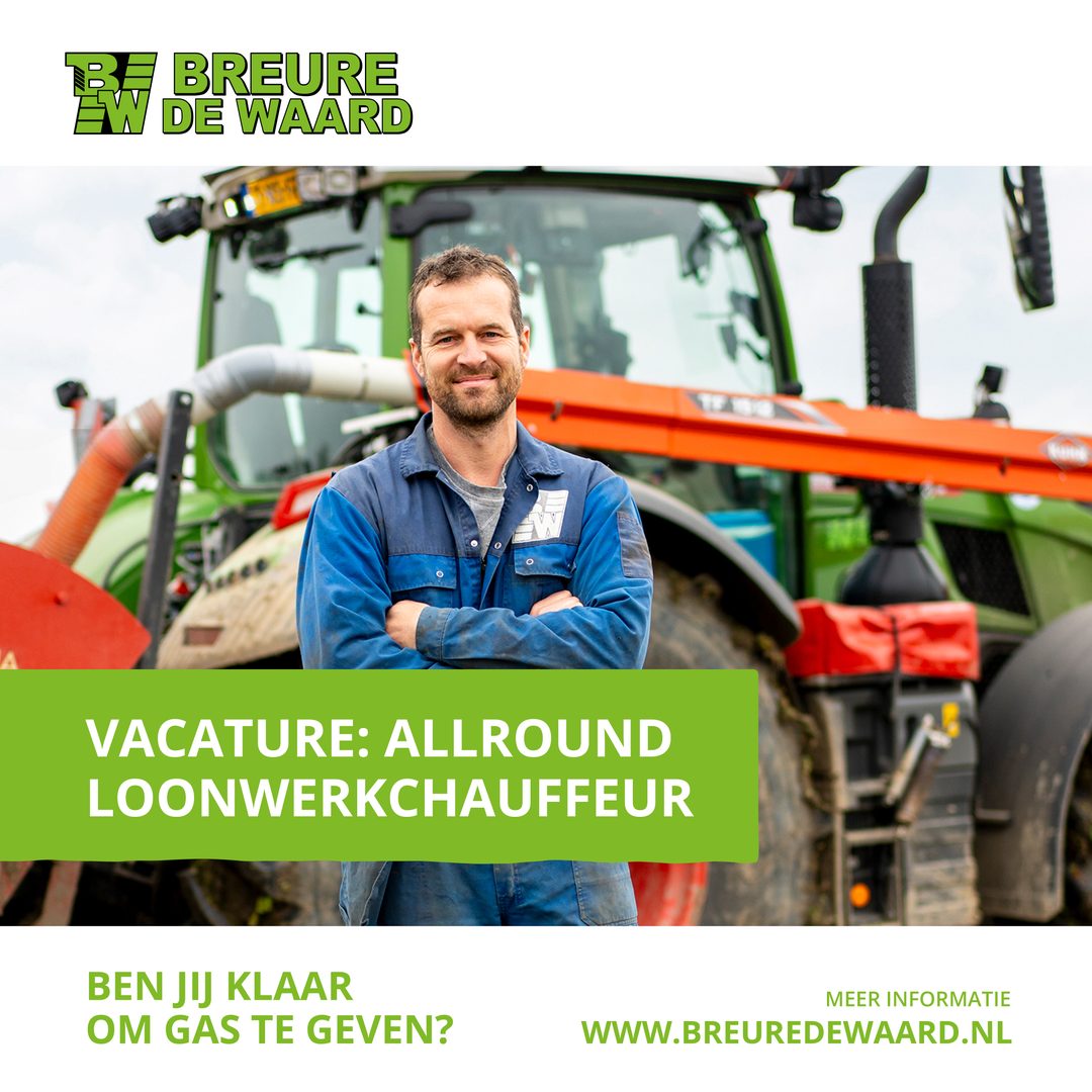 Vacature-advertentie die REUS maakte voor Breure de Waard