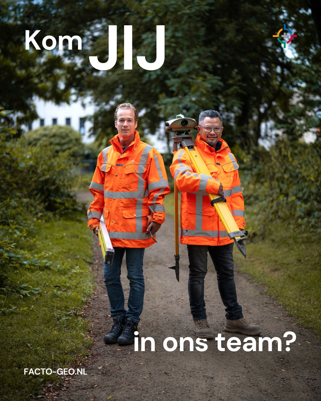 Vacature-advertentie die REUS maakte voor Facto Geo