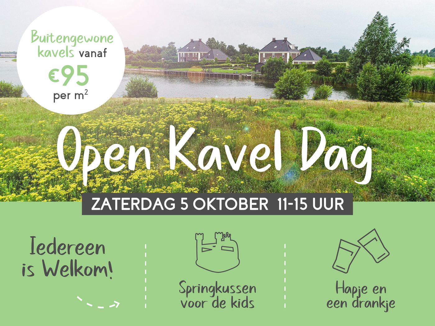 Uiting voor de Open Kavel Dag van Landgoed de Woldberg