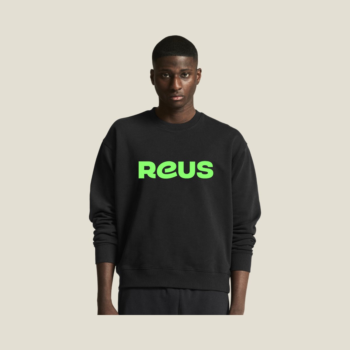 Reuzentrui van REUS, voorkant met REUS-logo